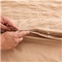 Parure de couette Alexandra House Living Amán Marron Clair Lit king size 3 Pièces