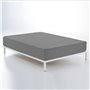 Drap housse Alexandra House Living Titane 180 x 190/200 cm