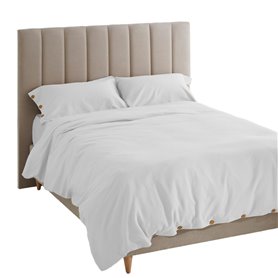 Parure de couette Alexandra House Living Suiza Blanc Lit king size 3 Pièces