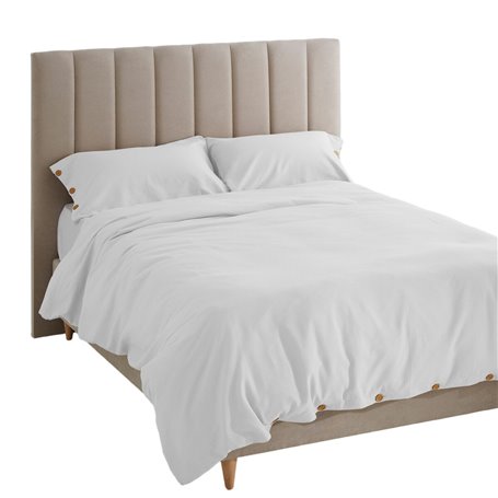 Parure de couette Alexandra House Living Suiza Blanc Lit king size 3 Pièces