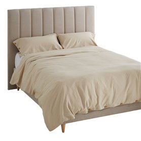 Parure de couette Alexandra House Living Suiza Beige Lit king size 3 Pièces