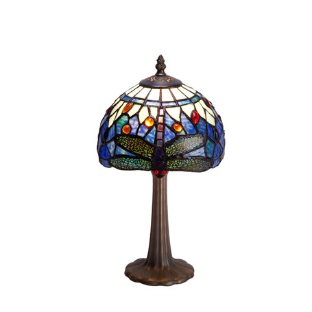 Lampe de bureau Viro Belle Epoque Bleu Zinc 60 W 20 x 37 x 20 cm