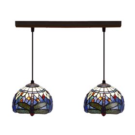 Suspension Viro Bleu Fer 60 W 50 x 20 x 20 cm