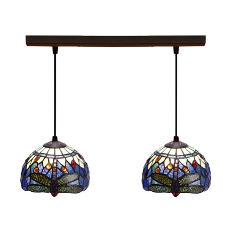 Suspension Viro Bleu Fer 60 W 50 x 20 x 20 cm