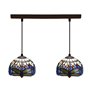 Suspension Viro Bleu Fer 60 W 50 x 20 x 20 cm