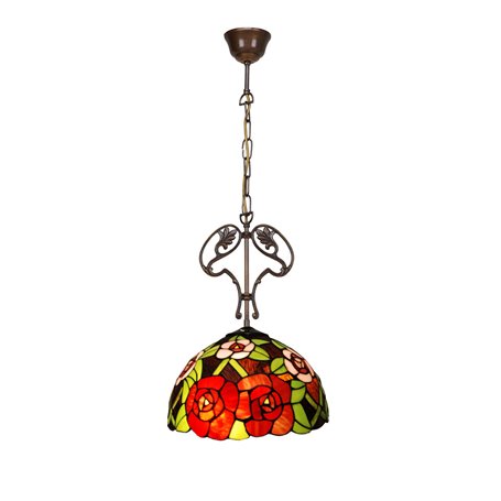 Suspension Viro Rouge Zinc 60 W 30 x 30 x 30 cm