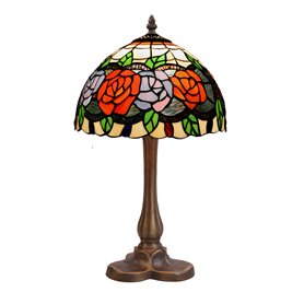 Lampe de bureau Viro Rosy Rouge Vert Orange Zinc 60 W 20 x 37 x 20 cm