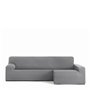 Housse pour chaise longue accoudoir long droit Eysa BRONX Gris 170 x 110 x 310 cm