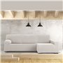 Housse pour chaise longue accoudoir long droit Eysa JAZ Blanc 180 x 120 x 360 cm