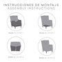 Housse de fauteuil Eysa TROYA Bordeaux 80 x 100 x 90 cm