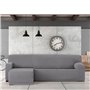 Housse pour chaise longue accoudoir long gauche Eysa TROYA Gris 170 x 110 x 310 cm