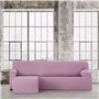 Housse pour chaise longue accoudoir long gauche Eysa BRONX Rose 110 x 110 x 310 cm