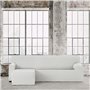 Housse pour chaise longue accoudoir long gauche Eysa BRONX Blanc 110 x 110 x 310 cm