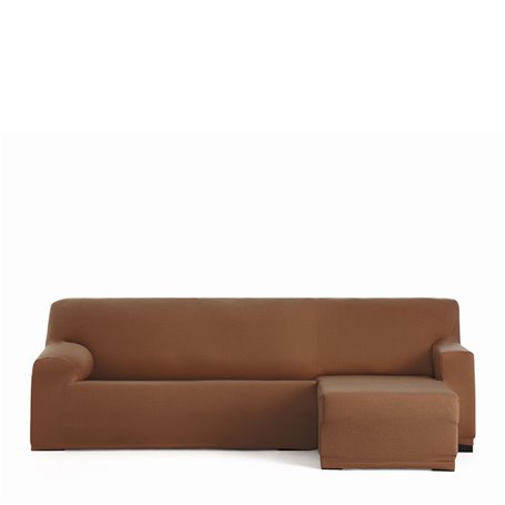 Housse pour chaise longue accoudoir court droit Eysa BRONX Marron 110 x 110 x 310 cm