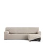 Housse pour chaise longue accoudoir court droit Eysa JAZ Beige 120 x 120 x 360 cm