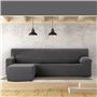 Housse pour chaise longue accoudoir long gauche Eysa JAZ Gris foncé 120 x 120 x 360 cm