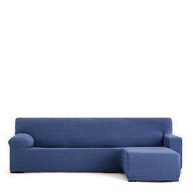 Housse pour chaise longue accoudoir court droit Eysa JAZ Bleu 120 x 120 x 360 cm