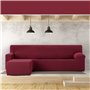 Housse pour chaise longue accoudoir long gauche Eysa JAZ Bordeaux 120 x 120 x 360 cm