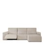 Housse pour chaise longue accoudoir court droit Eysa JAZ Beige 120 x 120 x 360 cm