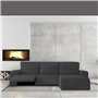 Housse pour chaise longue accoudoir court droit Eysa JAZ Gris foncé 120 x 120 x 360 cm