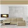 Housse pour chaise longue accoudoir court droit Eysa JAZ Beige 120 x 120 x 360 cm