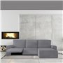 Housse pour chaise longue accoudoir court droit Eysa JAZ Gris 120 x 120 x 360 cm