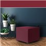 Housse de pouf Eysa JAZ Bordeaux 65 x 65 x 65 cm