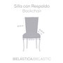 Housse de Chaise Eysa BRONX Terre cuite 50 x 55 x 50 cm 2 Unités