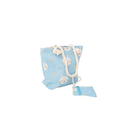 Sac Crochetts Bleu Chat