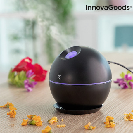 Mini humidificateur diffuseur d'arômes Black InnovaGoods 24,99 €