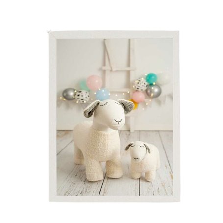 Cadre Crochetts Multicouleur 33 x 43 x 2 cm Mouton