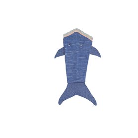 Couverture Crochetts Couverture Bleu Requin 70 x 140 x 2 cm