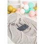 Couverture Crochetts Couverture Gris Souris 85 x 145 x 2 cm