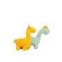 Jouet Peluche Crochetts Bebe Jaune Dinosaure Girafe 30 x 24 x 10 cm 2 Pièces