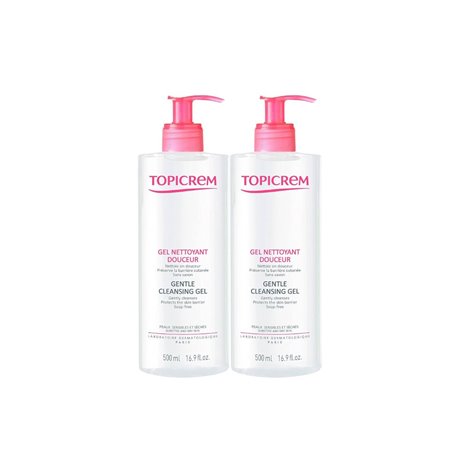 Gel nettoyant Topicrem Dúo 2 x 500 ml 2 Unités