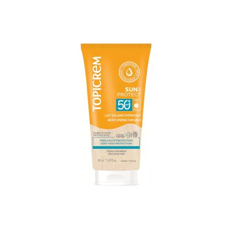 Lait solaire Topicrem SPF 50+ 50 ml Hydratant