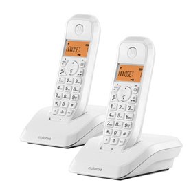 Motorola S12 Duo Téléphone DECT Identification de l'appelant Blanc