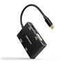 Hub USB-C NANOCABLE 10.16.4307 Noir (1 Unités)