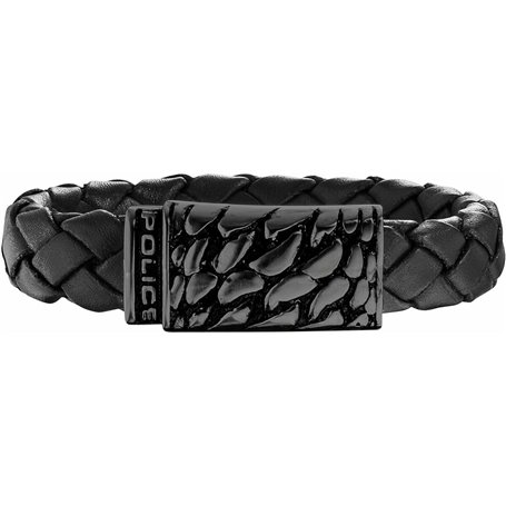 Bracelet Homme Police PJ25729BLB.01-L Cuir 21 cm