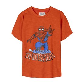 T shirt à manches courtes Enfant Spider-Man Orange