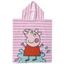 Serviette poncho avec capuche Peppa Pig Rose 50 x 115 cm