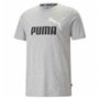 T-shirt à manches courtes homme Puma ESS 2 COL LOGO 586759 04 Gris