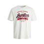 T-shirt à manches courtes homme Jack & Jones JJELOGO TEE SS 12246690 Blanc