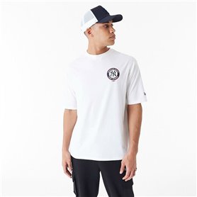 T-shirt à manches courtes homme New Era MLB PLAYER GRPHC OS TEE NEYYAN 60435538 Blanc