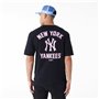 T-shirt à manches courtes homme New Era  WORDMARK OS TEE NEYYAN 60435524  Noir