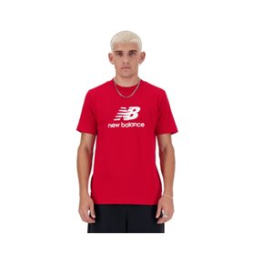 T-shirt à manches courtes homme New Balance  LOGO MT41502 TRE Rouge