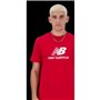 T-shirt à manches courtes homme New Balance  LOGO MT41502 TRE Rouge