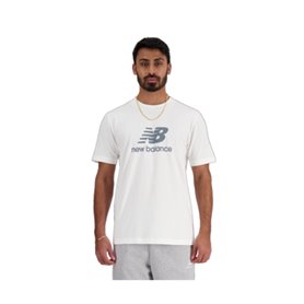 T-shirt à manches courtes homme New Balance MT41502 WT Blanc