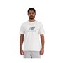 T-shirt à manches courtes homme New Balance MT41502 WT Blanc