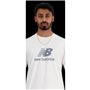 T-shirt à manches courtes homme New Balance MT41502 WT Blanc